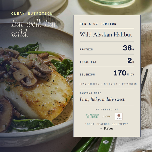 Wild Alaskan Halibut Fillets (6oz)