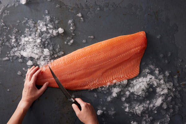 Removing Pin Bones from Salmon and Deboning Salmon