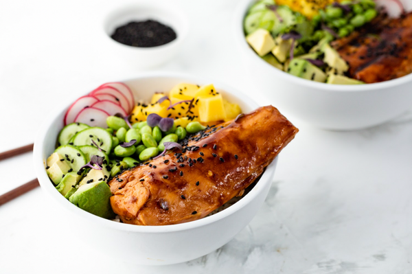 Teriyaki Salmon Rice Bowl