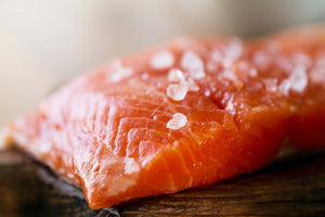 frozen salmon fillet