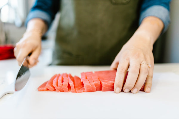 sliced saltwater fish