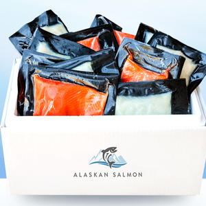 packed wild alaskan sockeye salmon